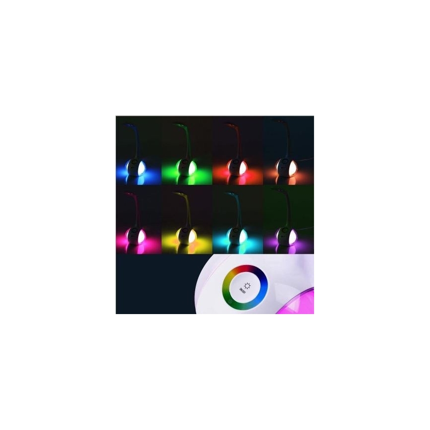 Lámpara de mesa LED RGB regulable LED/7W/230V azul