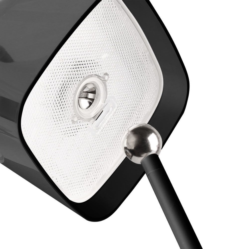 Lámpara de mesa LED táctil magnética solar recargable y regulable LED/5W/5V 3000-6000K 3600 mAh IP65 negro