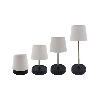 Lámpara de mesa LED regulable con control táctil LED/3W/5V USB 800 mAh blanca