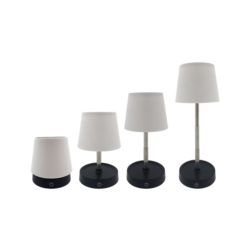 Lámpara de mesa LED regulable con control táctil LED/3W/5V USB 800 mAh blanca