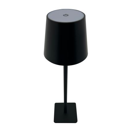 Lámpara de mesa LED táctil regulable LED/5W/5V USB 1200 mAh negra