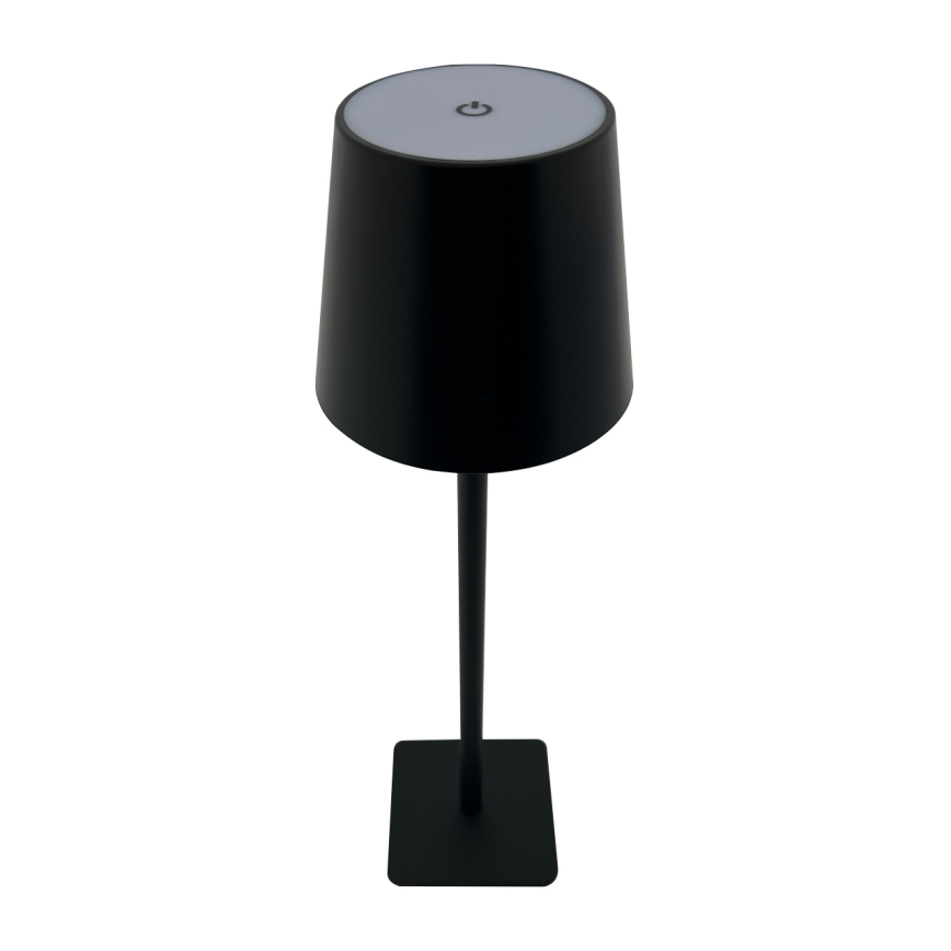 Lámpara de mesa LED táctil regulable LED/5W/5V USB 1200 mAh negra