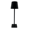 Lámpara de mesa LED táctil regulable LED/5W/5V USB 1200 mAh negra
