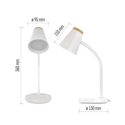 Lámpara de mesa LED TARA LED/4,5W/230V 4000K blanca