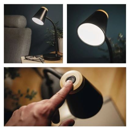 Lámpara de mesa LED TARA LED/4,5W/230V 4000K negra