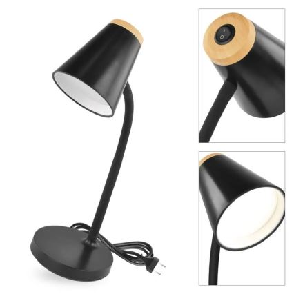 Lámpara de mesa LED TARA LED/4,5W/230V 4000K negra