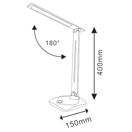 Lámpara de mesa LED TOLEDO LED/8W/230V
