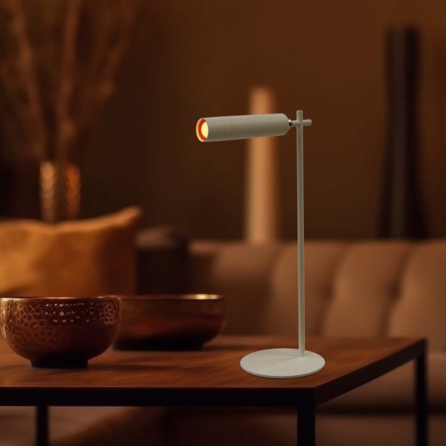 Lámpara de mesa LED regulable magnética recargable 3en1 LED/3W/5V 4000K 1500 mAh blanco