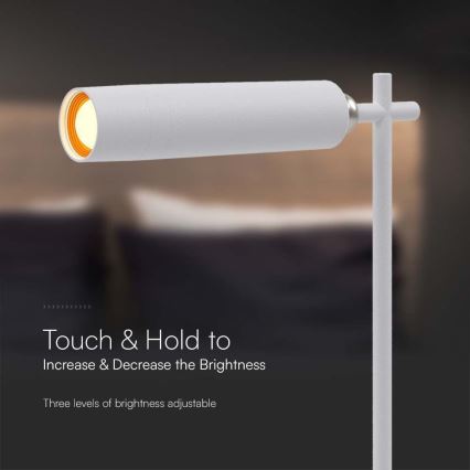 Lámpara de mesa LED regulable magnética recargable 3en1 LED/3W/5V 4000K 1500 mAh blanco