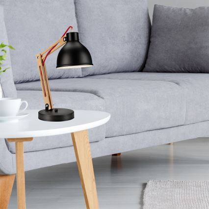Lámpara de mesa MARCELLO 1xE27/60W/230V haya