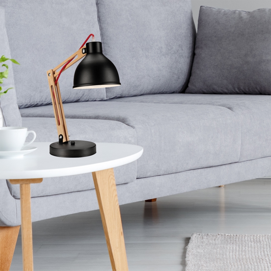 Lámpara de mesa MARCELLO 1xE27/60W/230V haya