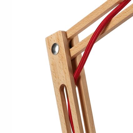 Lámpara de mesa MARCELLO 1xE27/60W/230V haya