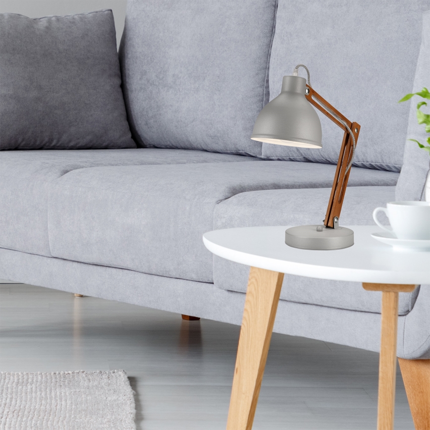 Lámpara de mesa MARCELLO 1xE27/60W/230V haya