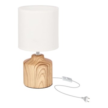 Lámpara de mesa MINOS 1xE14/40W/230V marrón/blanco