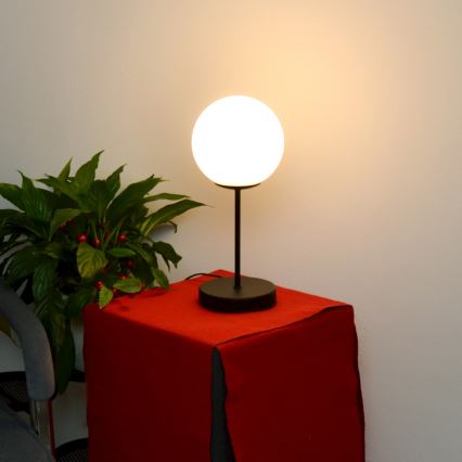 Lámpara de mesa MOON 1xE27/15W/230V negro