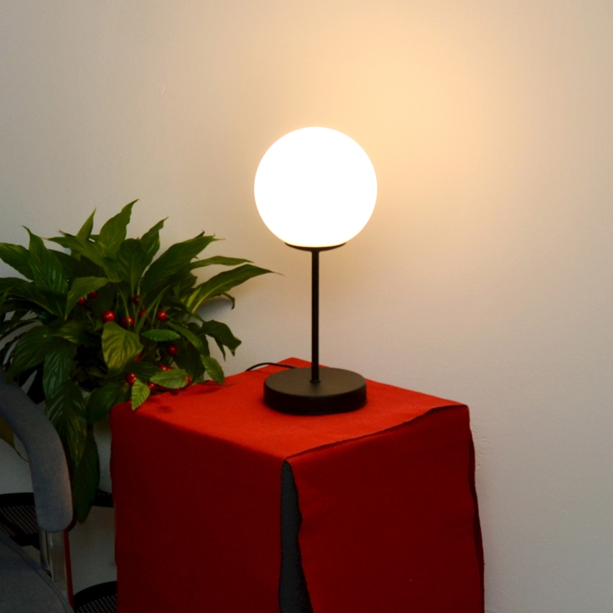 Lámpara de mesa MOON 1xE27/15W/230V negro