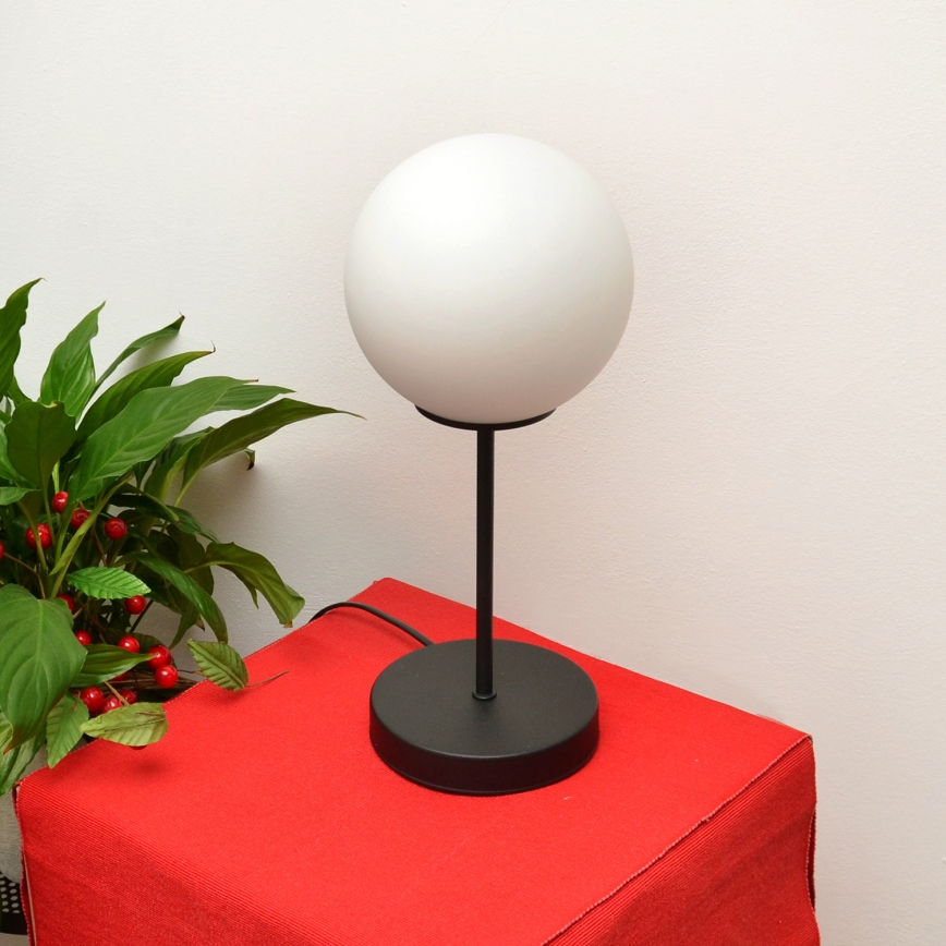 Lámpara de mesa MOON 1xE27/15W/230V negro