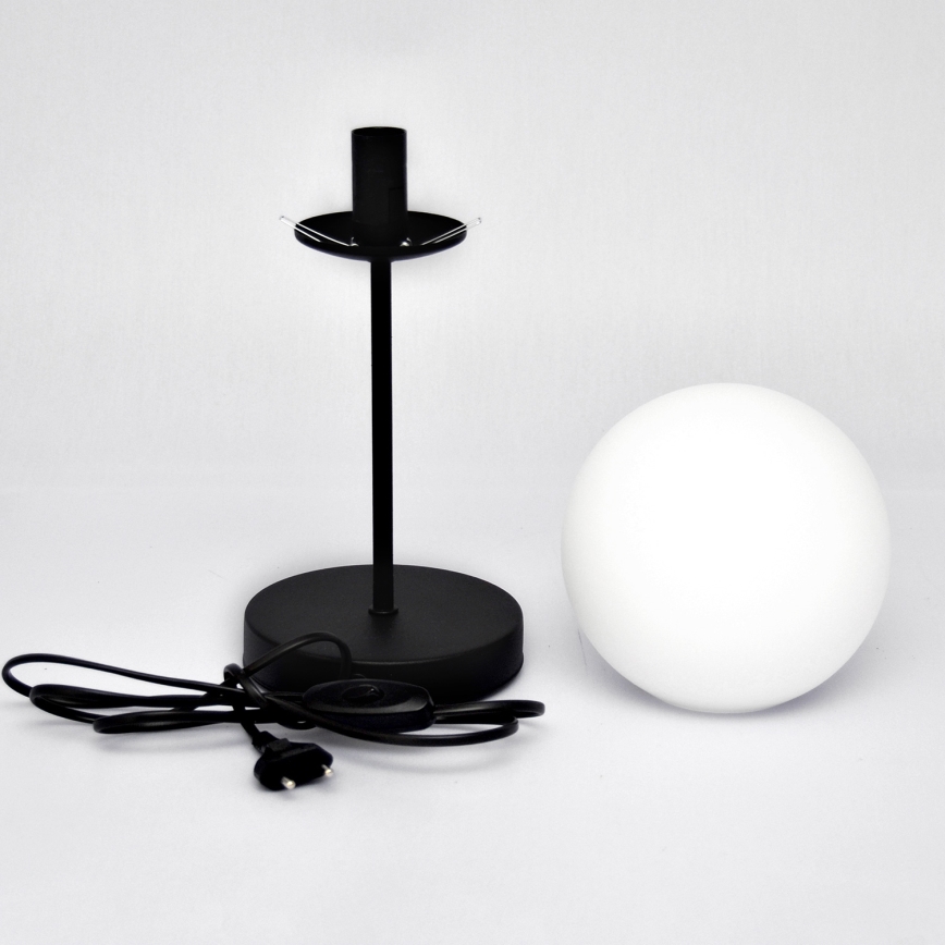 Lámpara de mesa MOON 1xE27/15W/230V negro