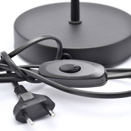 Lámpara de mesa MOON 1xE27/15W/230V negro