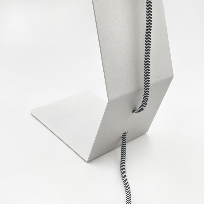 Lámpara de mesa NANDO 1xE27/15W/230V blanca