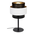 Lámpara de mesa NESS 1xE27/60W/230V negro/blanco