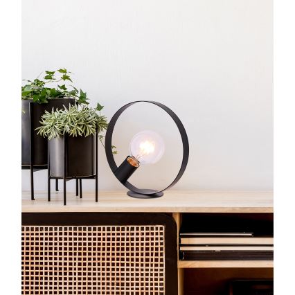 Lámpara de mesa NEXO 1xE27/40W/230V negro