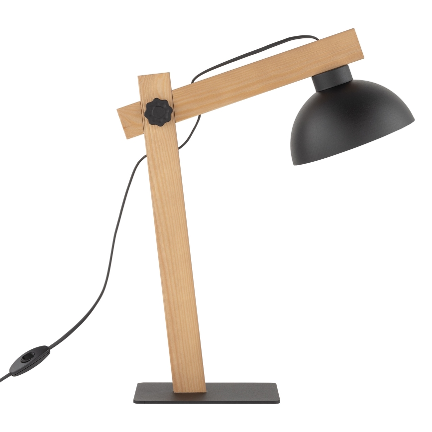 Lámpara de mesa OSLO 1xE27/15W/230V pino/negro