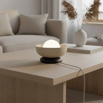 Lámpara de mesa OZZY 1xG9/8W/230V beige