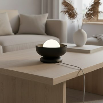 Lámpara de mesa OZZY 1xG9/8W/230V negra