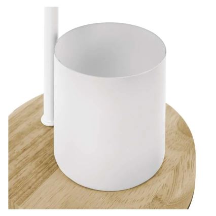 Lámpara de mesa POPPY 1xE27/25W/230V blanca