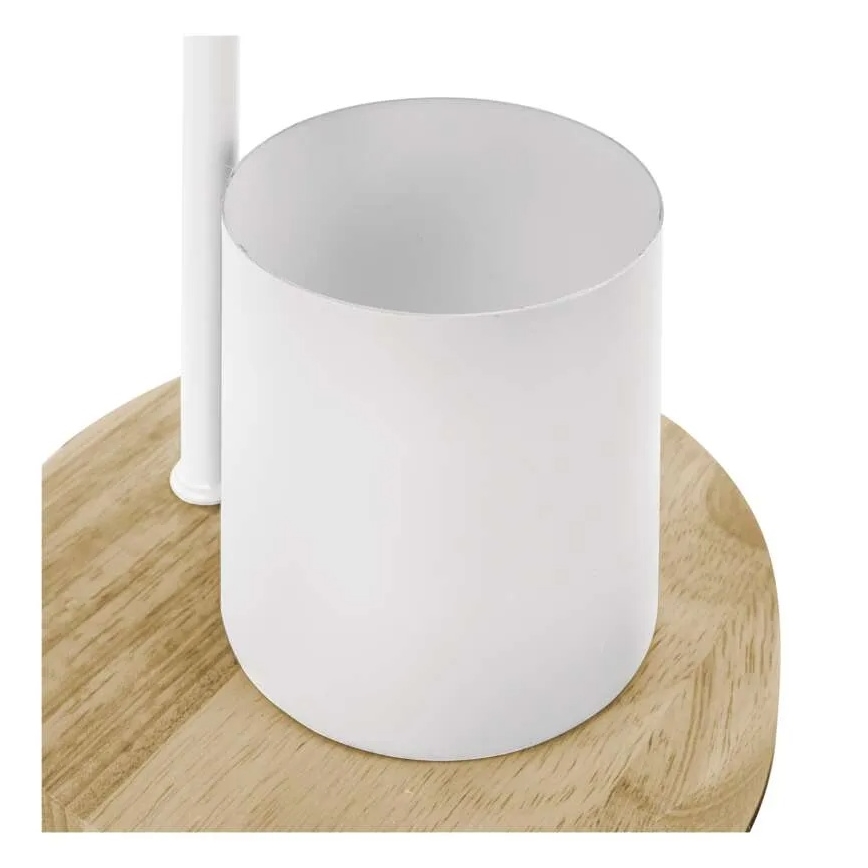 Lámpara de mesa POPPY 1xE27/25W/230V blanca