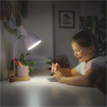 Lámpara de mesa POPPY 1xE27/25W/230V rosa
