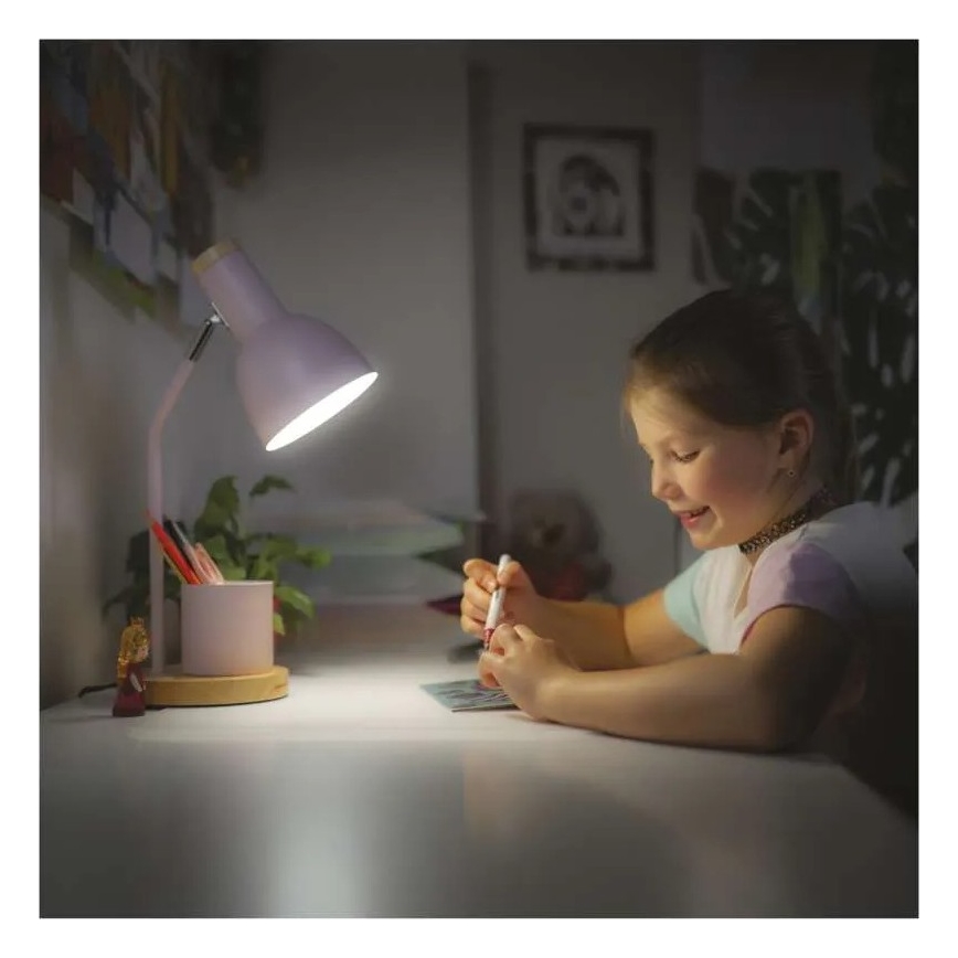 Lámpara de mesa POPPY 1xE27/25W/230V rosa