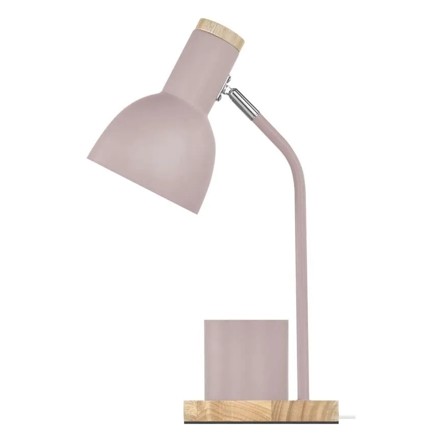 Lámpara de mesa POPPY 1xE27/25W/230V rosa