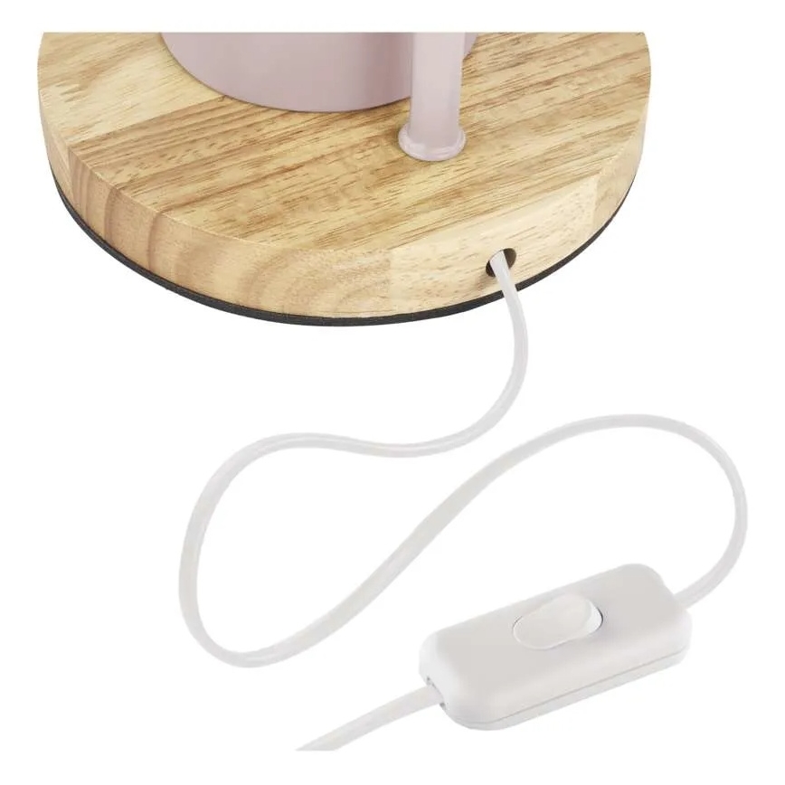 Lámpara de mesa POPPY 1xE27/25W/230V rosa