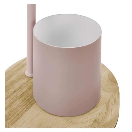 Lámpara de mesa POPPY 1xE27/25W/230V rosa