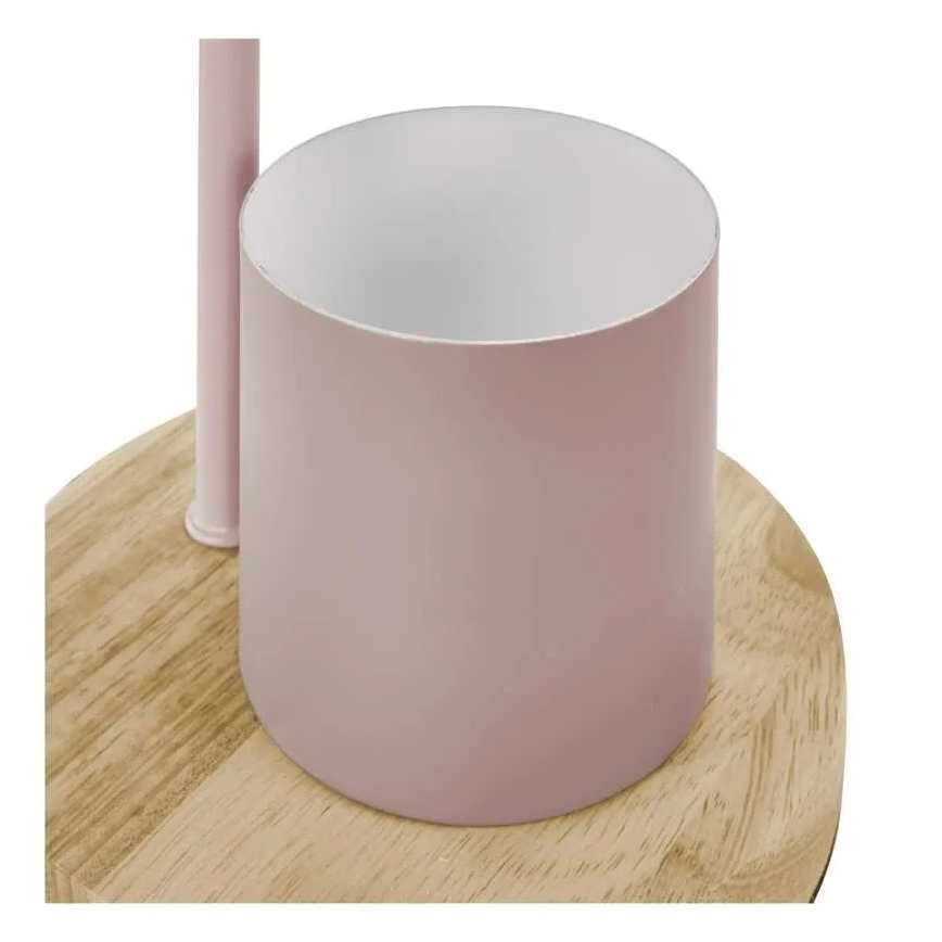 Lámpara de mesa POPPY 1xE27/25W/230V rosa