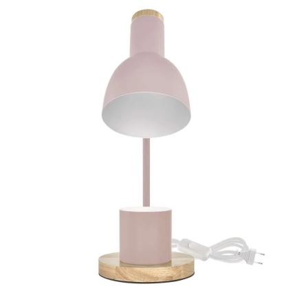 Lámpara de mesa POPPY 1xE27/25W/230V rosa