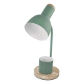 Lámpara de mesa POPPY 1xE27/25W/230V verde