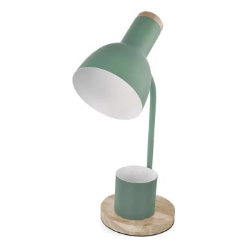 Lámpara de mesa POPPY 1xE27/25W/230V verde