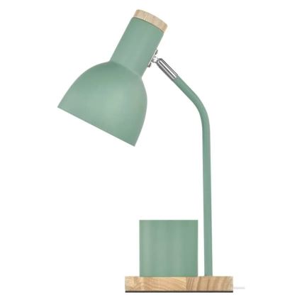Lámpara de mesa POPPY 1xE27/25W/230V verde