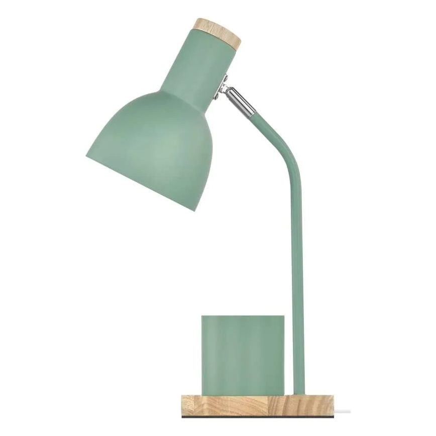 Lámpara de mesa POPPY 1xE27/25W/230V verde