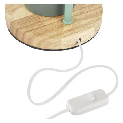 Lámpara de mesa POPPY 1xE27/25W/230V verde