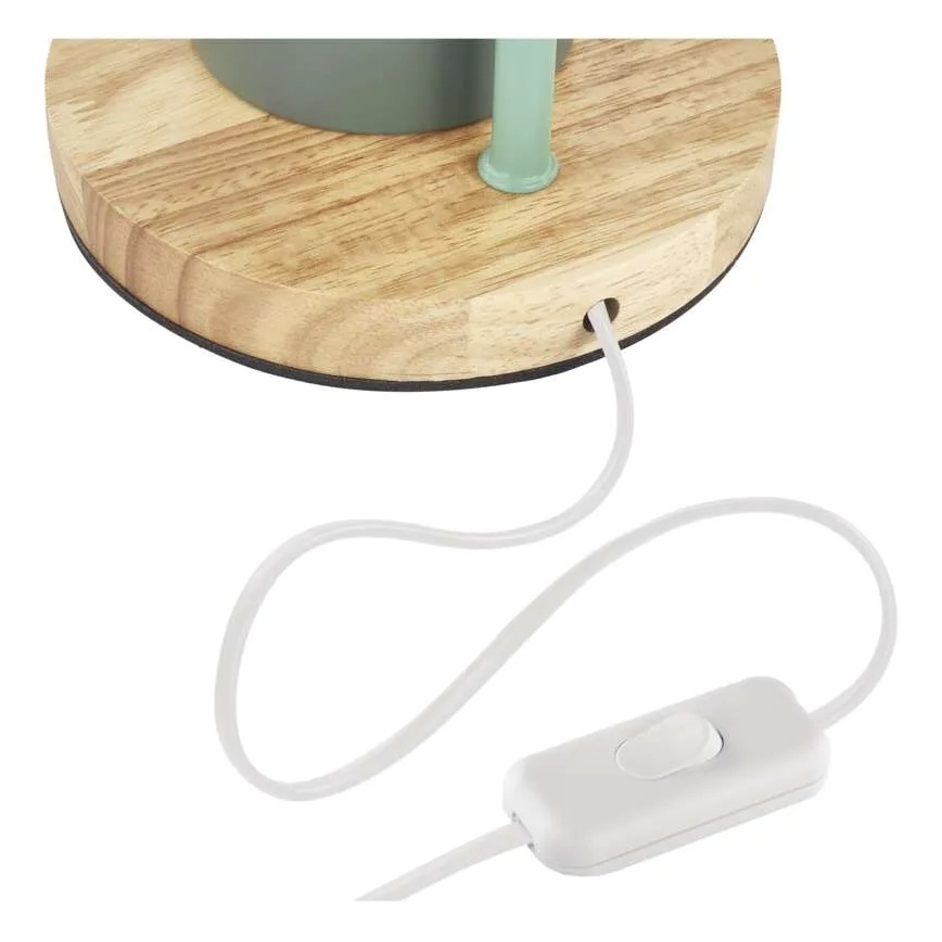 Lámpara de mesa POPPY 1xE27/25W/230V verde