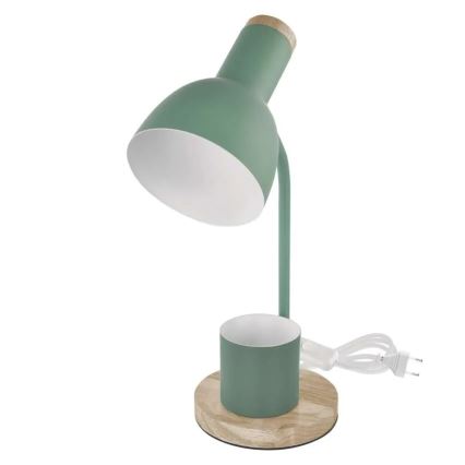 Lámpara de mesa POPPY 1xE27/25W/230V verde