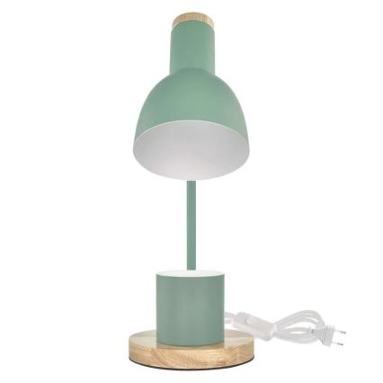 Lámpara de mesa POPPY 1xE27/25W/230V verde