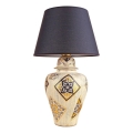 Lámpara de mesa RAMZES 1xE27/40W/230V azul/beige