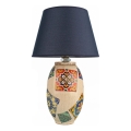 Lámpara de mesa RAMZES 1xE27/40W/230V azul/beige
