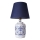 Lámpara de mesa RAMZES 1xE27/40W/230V azul/blanca