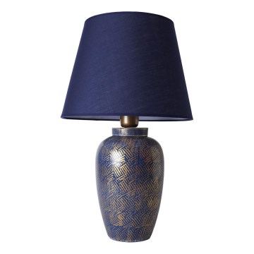 Lámpara de mesa RAMZES 1xE27/40W/230V azul